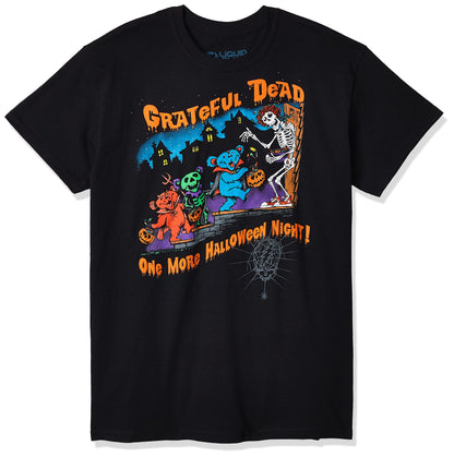 Liquid Blue Grateful Dead One More Halloween Night T-Shirt, Black, X-Large