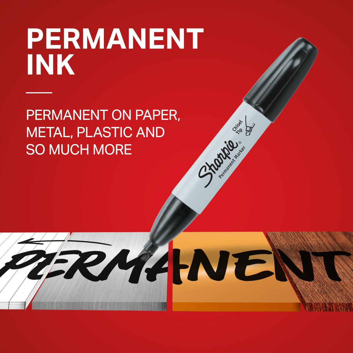 Sharpie Permanent Markers, Chisel Tip, Black, 12 Count 🍁 All In One Marketplace Canada