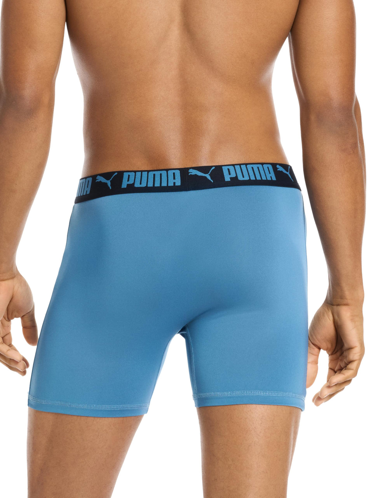 Puma Men's Standard 4 Pack Active Stretch Boxer Briefs, Blue Combo 🍁 All In One Marketplace Canada