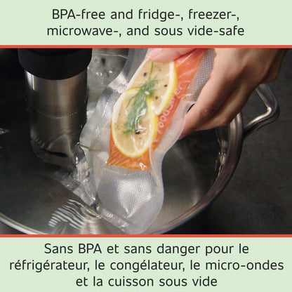 FoodSaver Vacuum Sealer Rolls for Custom Length Airtight Food Storage and Sous Vide Bags, BPA-Free, 8" x 20', 2 Pack 🍁 All In One Marketplace Canada