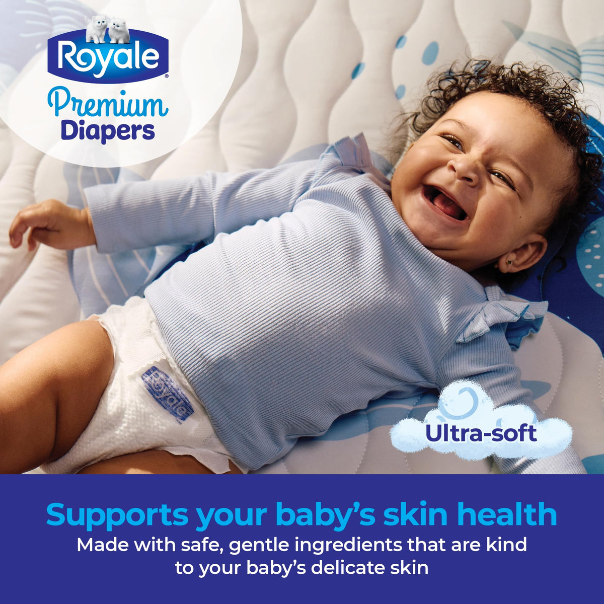 Royale Premium Diapers, Size NB (Up to 10 lb), 84 Count, Disposable Baby Diapers 🍁 All In One Marketplace Canada