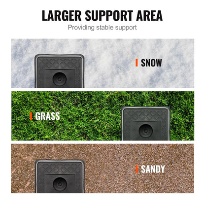 VEVOR Trailer Jack Block, 6000 lbs Capacity per RV Leveling Block, Polypropylene RV Camper Stabilizer Blocks, RV Travel Accessories Use for Any Tongue Jack, Post, Foot, 5th Wheels, 4-Pack 🍁 All In One Marketplace Canada