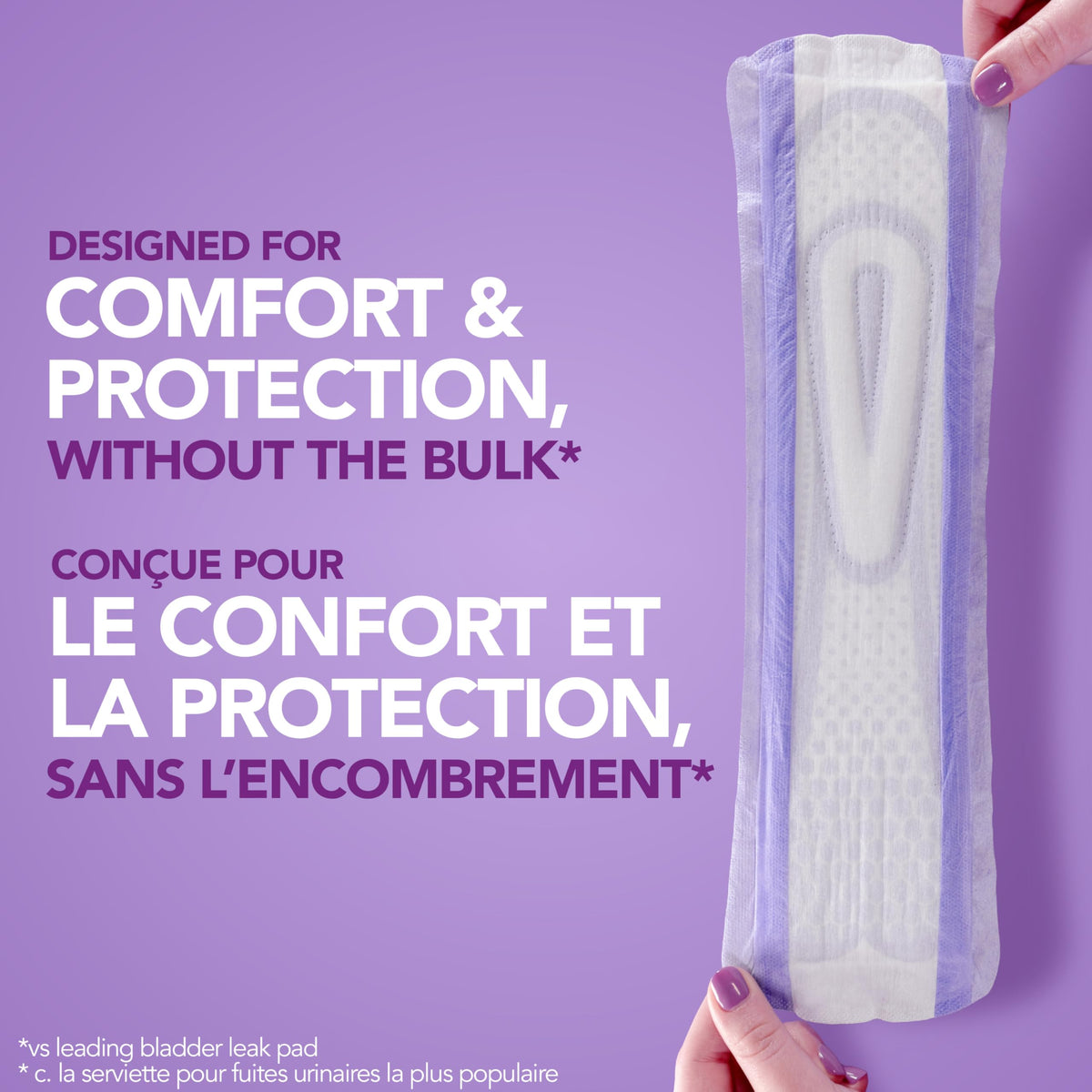 Poise Ultra Thin Incontinence Pads with Wings, 3 Drop, Regular, 132 Count 🍁 All In One Marketplace Canada