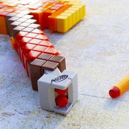 Nerf Minecraft Firebrand, Dart Blasting Axe, 6 Nerf Elite Foam Darts, Design Inspired by Minecraft Axe in The Game, Pull Down Priming, Minecraft Toys 🍁 All In One Marketplace Canada