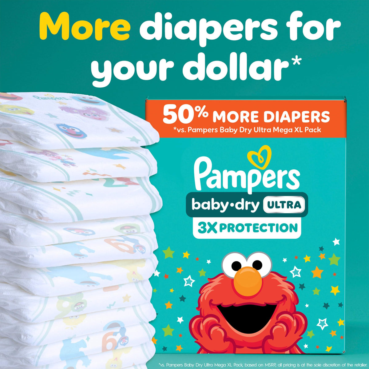 Pampers Baby Dry Ultra Diapers, Size 3 (16-28 lbs), 174 Count, Absorbent Disposable Diapers 🍁 All In One Marketplace Canada