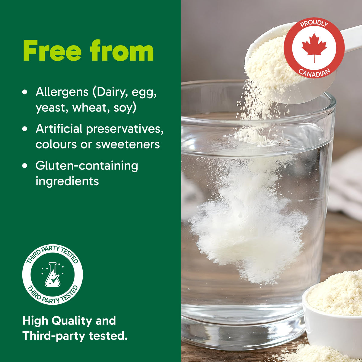 Organika Canadian-Made Creatine Powder- Fruit Punch- Pure Micronized Creatine Monohydrate - Helps Build Lean Muscle, Increase Strength, and Improved Recovery and Performance for Men and Women - 600g 🍁 All In One Marketplace Canada
