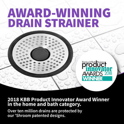ShowerShroom SHSULT755 Ultra Revolutionary Shower Hair Catcher Drain Protector, Stainless 🍁 All In One Marketplace Canada
