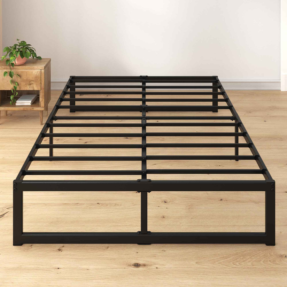 Zinus Full Bed Frame - ABEL 14 inch Metal Bed Frame with Steel Slat Support, No Box Spring Needed, Easy Assembly - Minimalist Platform Bed in a Box with Underbed Storage Space, 5 Year Wrranty, Full 🍁 All In One Marketplace Canada