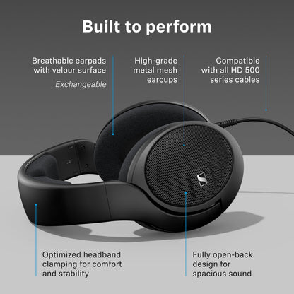 Sennheiser HD 560S - Wired Over-The-Ear Audiophile Headphones, Neutral Frequency Response, Open-Back, Detachable Cable, Black 🍁 All In One Marketplace Canada