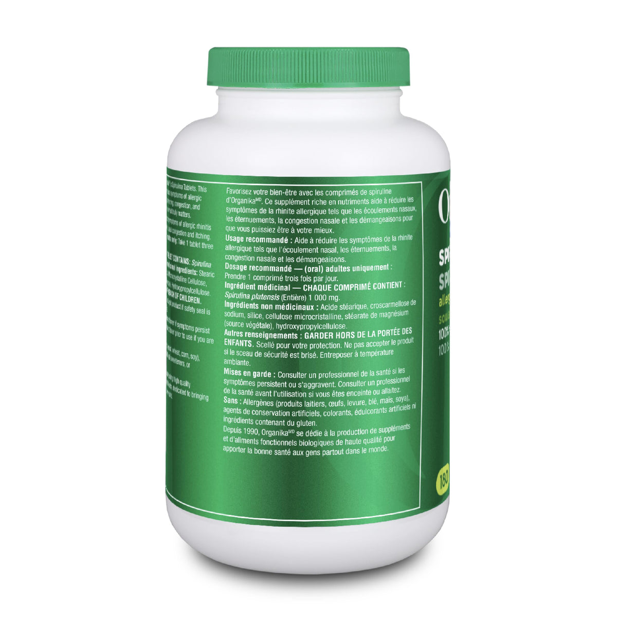 Organika Spirulina 180 Tabs 🍁 All In One Marketplace Canada