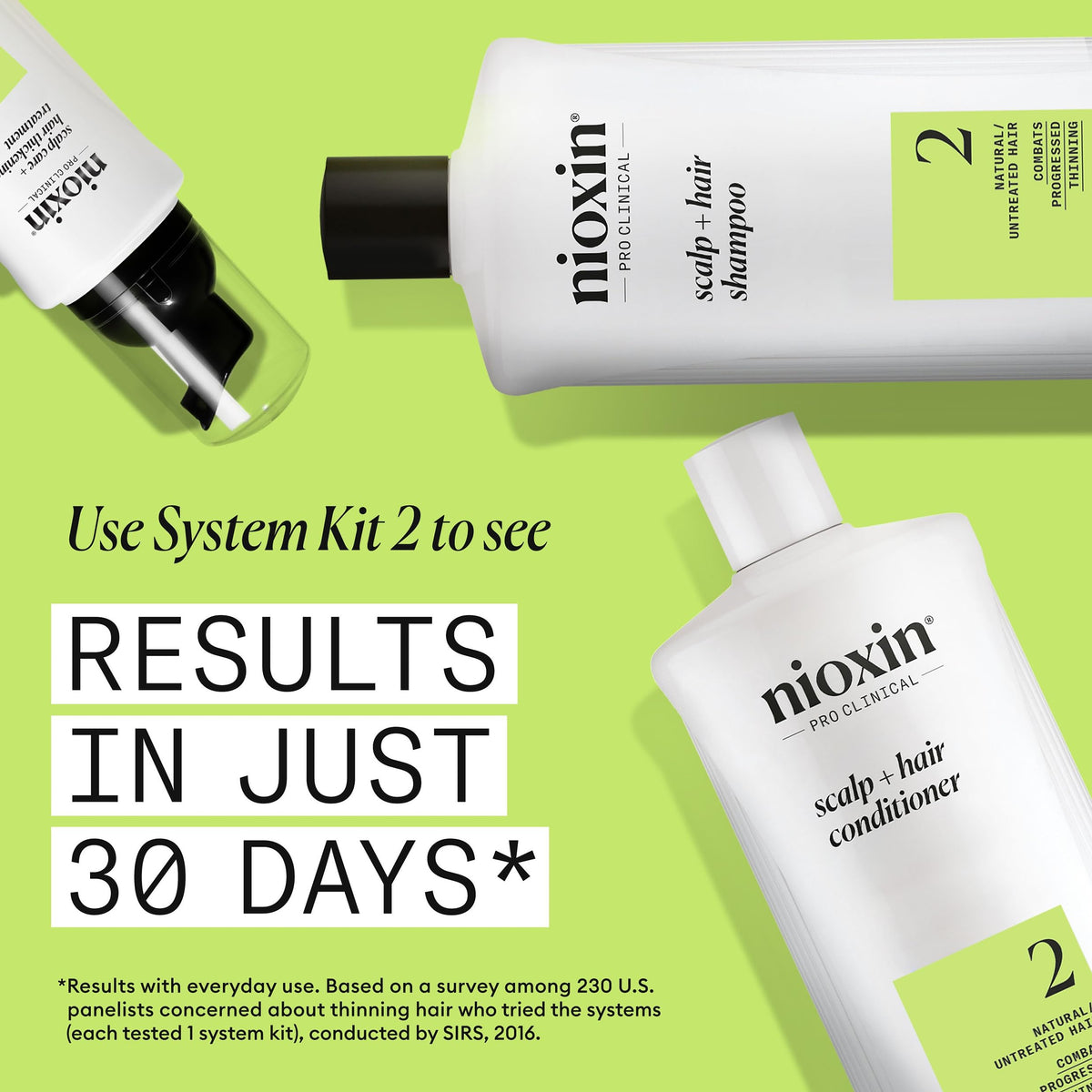 Nioxin Scalp + Hair Thickening System 2 Conditioner, For Natural Hair with Progressed Thinning, 16.9 fl oz (Packaging May Vary) 🍁 All In One Marketplace Canada