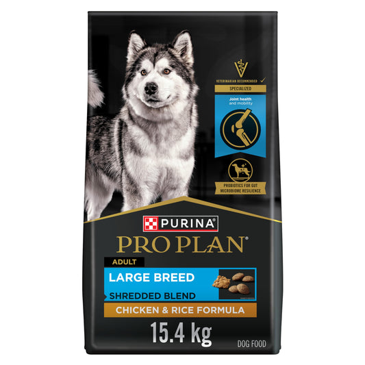 Purina Pro Plan Large Breed Dry Dog Food, Shredded Blend, Chicken & Rice 15.4kg 🍁 All In One Marketplace Canada