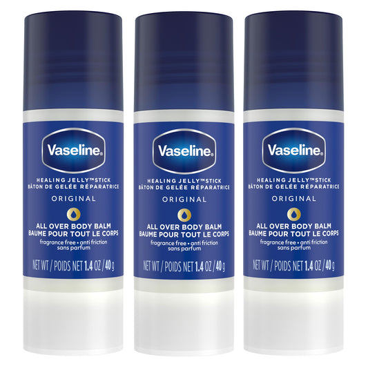 Vaseline All Over Jelly Balm Stick Healing Jelly Skin Care Unscented 40g (Pack of 3) 🍁 All In One Marketplace Canada