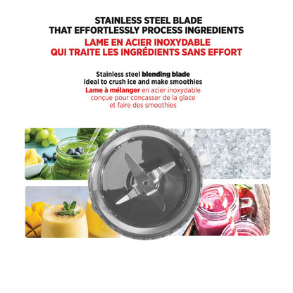 Starfrit Personal Blender, Two 828ml Cups, High, Low & Pulse Modes, 300W, Black 🍁 All In One Marketplace Canada