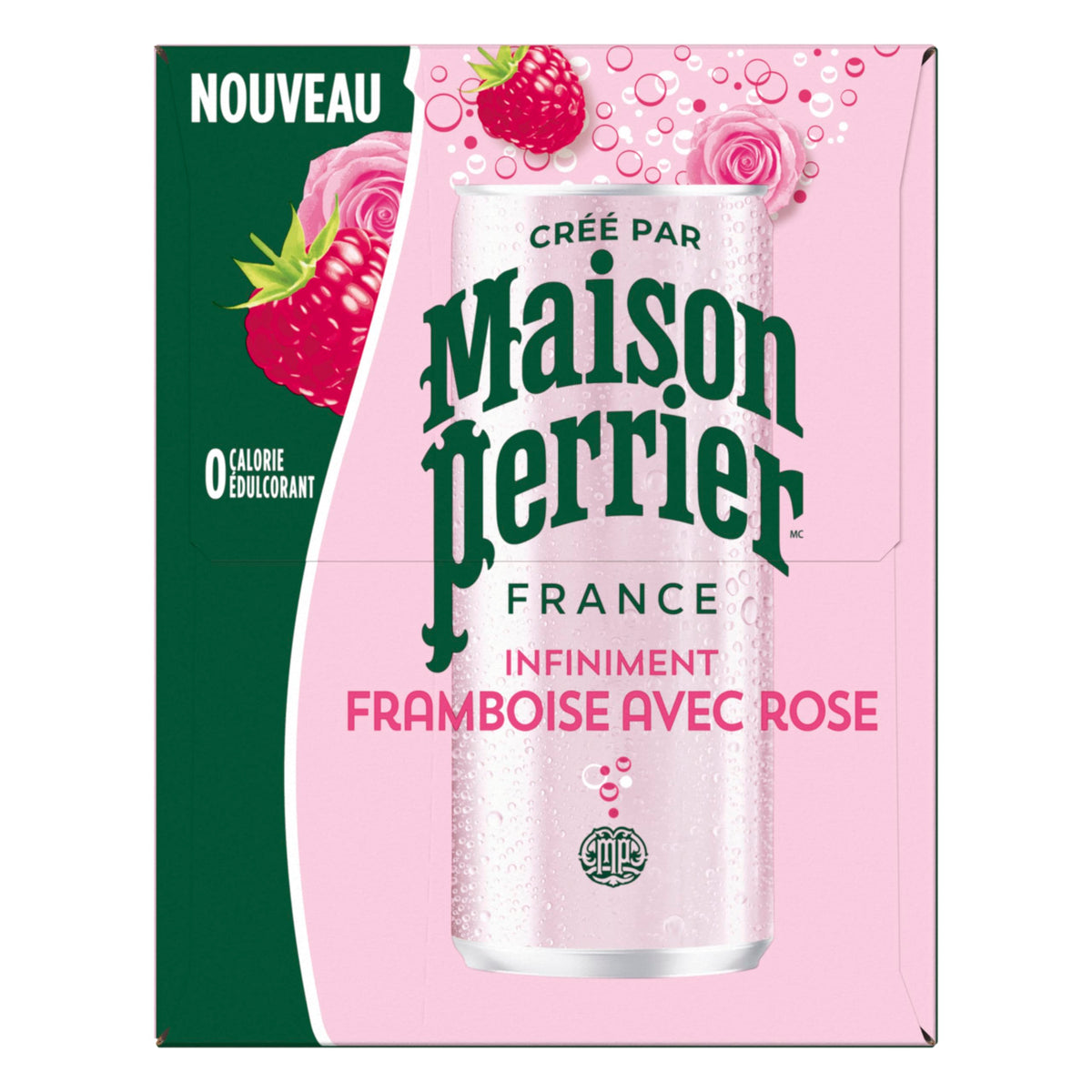 Maison Perrier Forever Raspberry Rose, Sparkling Water Beverage, 24 x 330ml 🍁 All In One Marketplace Canada
