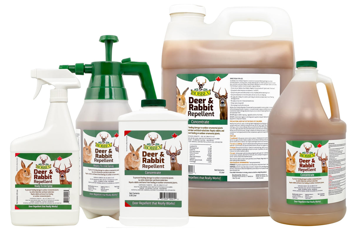 Bobbex Deer & Rabbit Repellent 0.95 Liter Concentrate 🍁 All In One Marketplace Canada