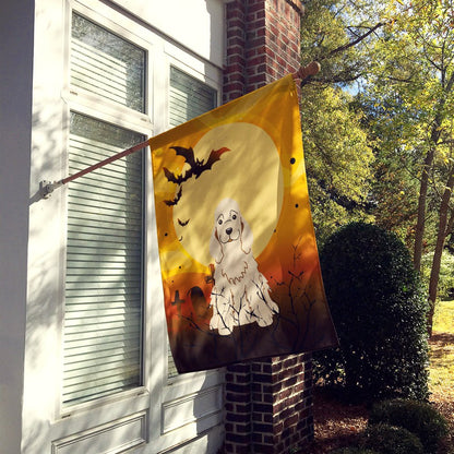 Caroline's Treasures BB4360CHF Halloween Cocker Spaniel Buff Flag Canvas House Size, Large, Multicolor