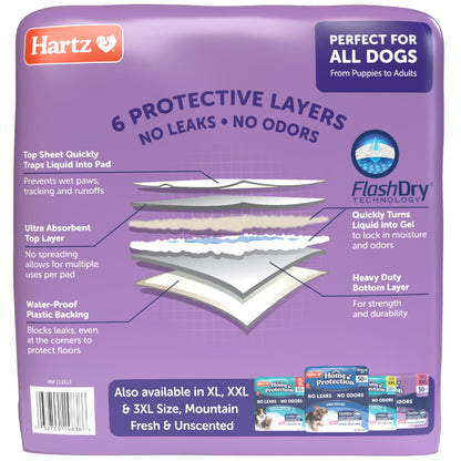 Hartz Home Pro Odor Eliminating Dog Pads, 50-Count 🍁 All In One Marketplace Canada