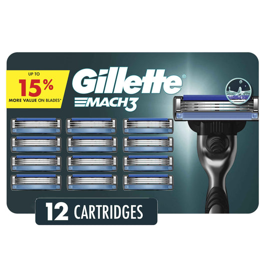 Gillette Mach3 Men's Razor Blade Refills, 12 Refills 🍁 All In One Marketplace Canada