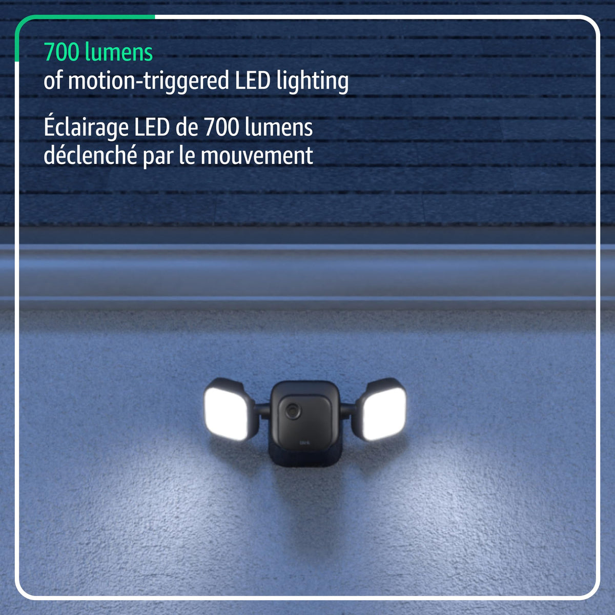 Blink Outdoor 4 Floodlight Camera — Wireless smart security camera, 700 lumens, two-year battery life, enhanced motion detection, Sync Module Core included — 1-camera system 🍁 All In One Marketplace Canada