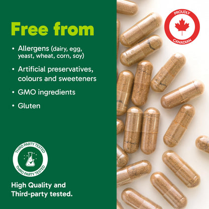 Organika Beef Liver Plus Choline- Sourced from Grass-Fed + Finished Cattle, Pasture Raised, High in Vitamins and Minerals, Supports Liver Function, Energy Levels, and Immunity- 90caps 🍁 All In One Marketplace Canada