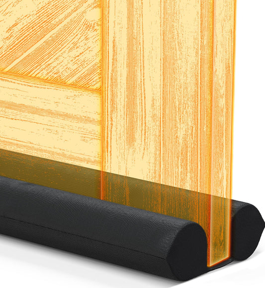 Everlasting Comfort 2 Sided Under Door Draft Stopper for Bottom of Doors - Quick Install, Keeps Heat In & Cold Air Out- Weather Stripping Door Seal Strip & Noise Blocker for Interior -Fits 76 - 91cm W 🍁 All In One Marketplace Canada