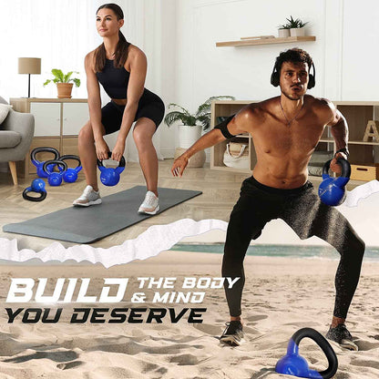 Yes4All Vinyl Coated Kettlebell Weights Set – Great for Full Body Workout and Strength Training – Vinyl Kettlebell 10 lbs 🍁 All In One Marketplace Canada