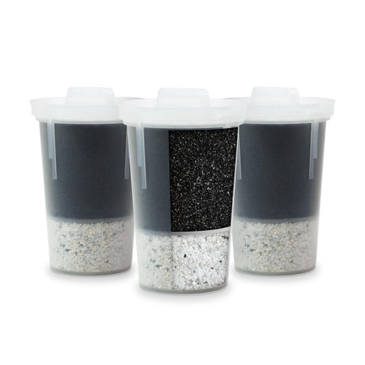 Santevia MINA Alkaline Water Filter Value Pack | 3-Pack At Home Water Pitcher Filter Adds Minerals and Makes Alkaline Water | Chlorine and Lead Water Filter| Made In Canada 🍁 All In One Marketplace Canada
