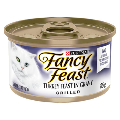 Fancy Feast Grilled Wet Cat Food, Turkey Feast in Gravy - 85 g Can (24 Pack) 🍁 All In One Marketplace Canada