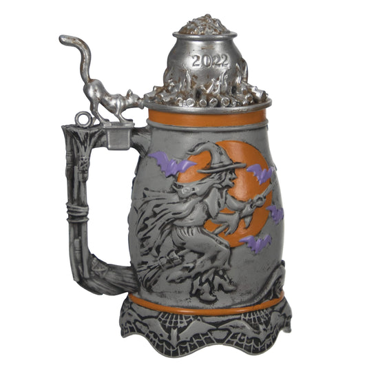 Hallmark Keepsake Christmas Ornament 2022 Year-Dated, Hoppy Halloween Beer Stein (1799QFO5316)