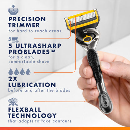 Gillette - ProGlide Shield Men's Razor, 1 Handle and 4 Refills 🍁 All In One Marketplace Canada