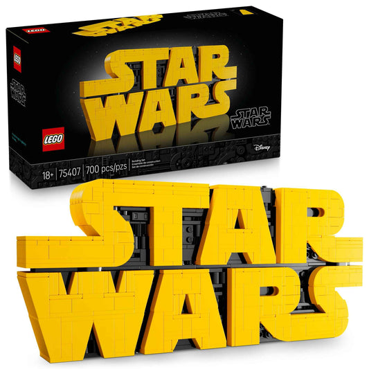 LEGO Star Wars Brick-Built Star Wars Logo - Building Blocks for Adults 18+ - Star Wars Gift Idea for Birthdays - Collectible DIY Model Kit - Home Decor Idea for Fans of The Movie Series - 75407 🍁 All In One Marketplace Canada