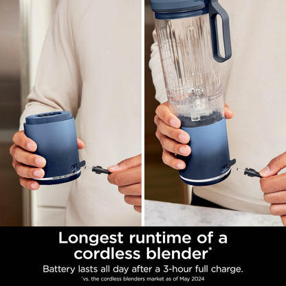 Ninja Blast Max Portable Blender, Twist & Go, 22oz/650mL, Navy, BC251CNV 🍁 All In One Marketplace Canada