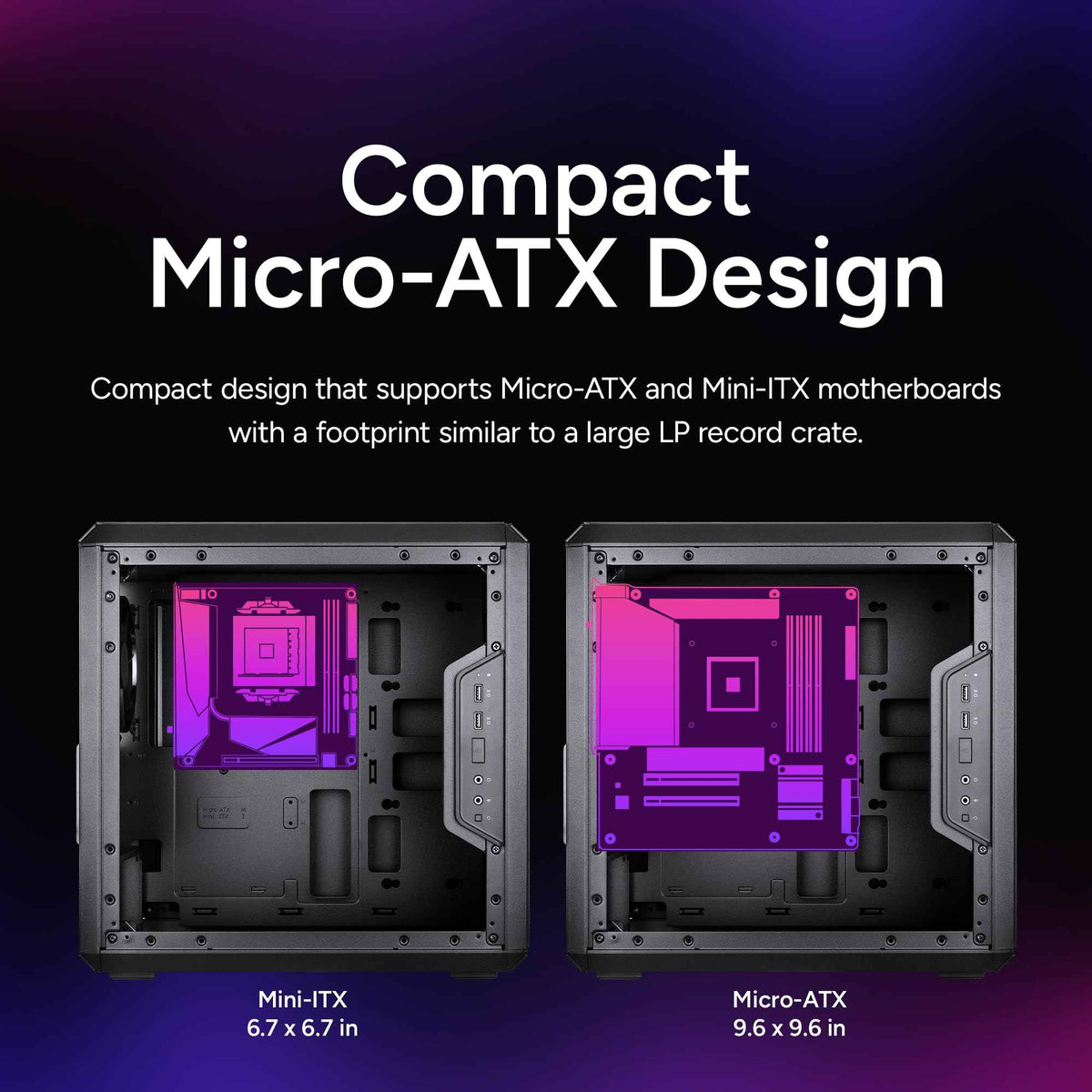 Cooler Master MasterBox Q300L Micro-ATX Tower with Magnetic Design Dust Filter, Transparent Acrylic Side Panel, Adjustable I/O & Fully Ventilated Airflow, Black (MCB-Q300L-KANN-S00) 🍁 All In One Marketplace Canada