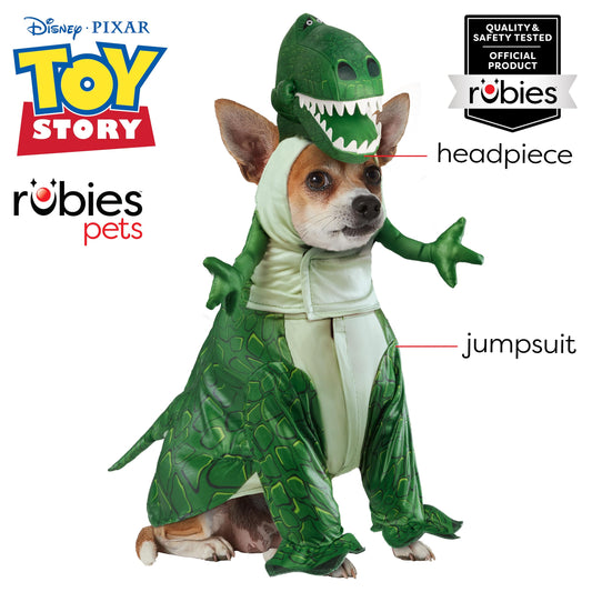 Rubies Disney Toy Story Pet Costume, Rex, Large for Themed Parties and Halloween