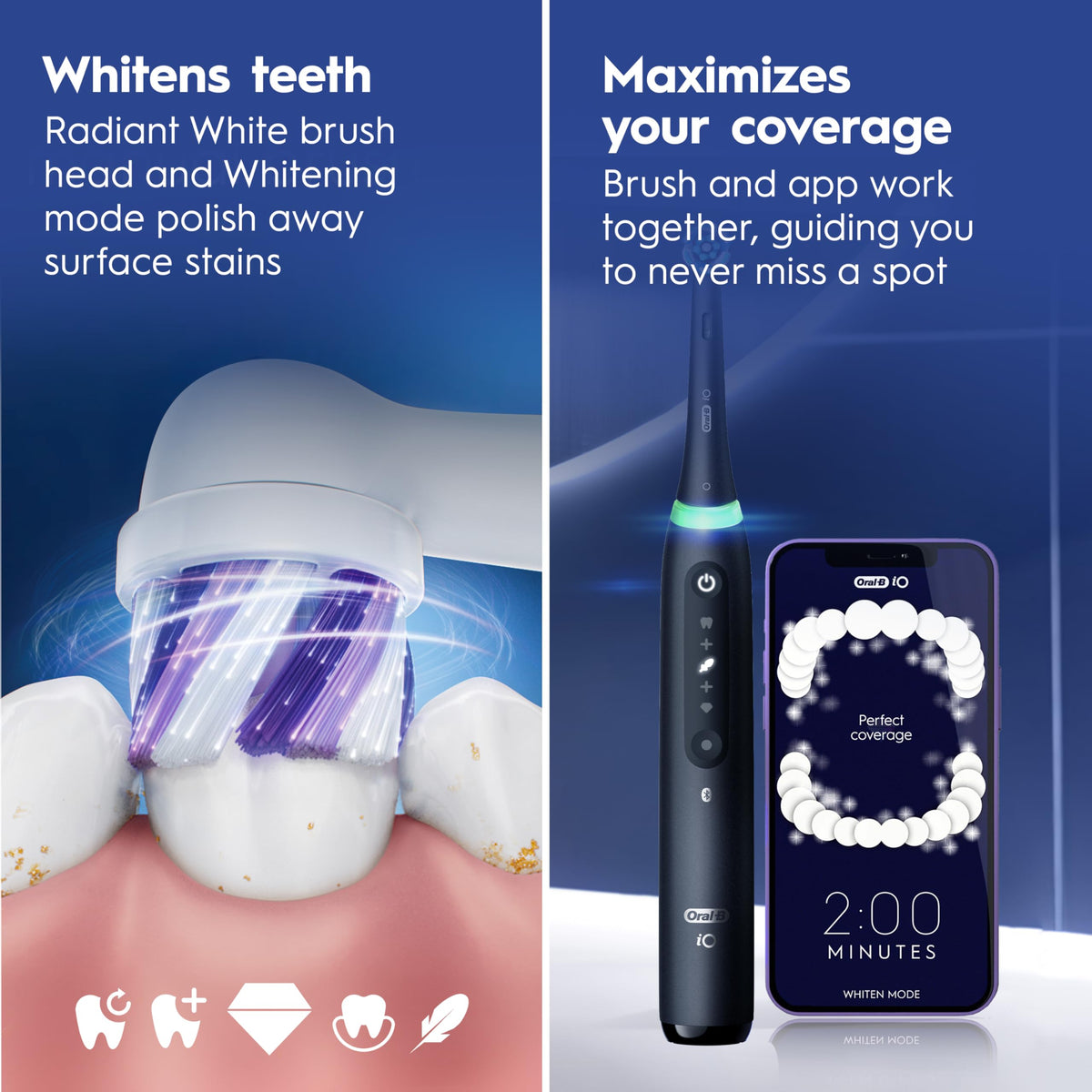 Oral-B iO Series 5 Limited Electric Toothbrush with (3) Brush Head, Rechargeable, Black 🍁 All In One Marketplace Canada