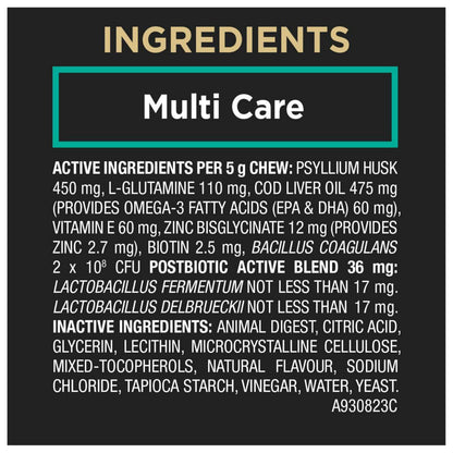 Purina Pro Plan Veterinary Supplements, Mutli Care Dog Chew Probiotic - 150 g (30 Chews) 🍁 All In One Marketplace Canada