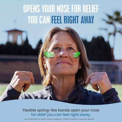 Breathe Right Nasal Strips, Extra Strength, Clear, Sensitive Skin, Drug-Free Snoring Solution & Nasal Congestion Relief Caused by Colds & Allergies, Nightly Sleep, 44 Count 🍁 All In One Marketplace Canada