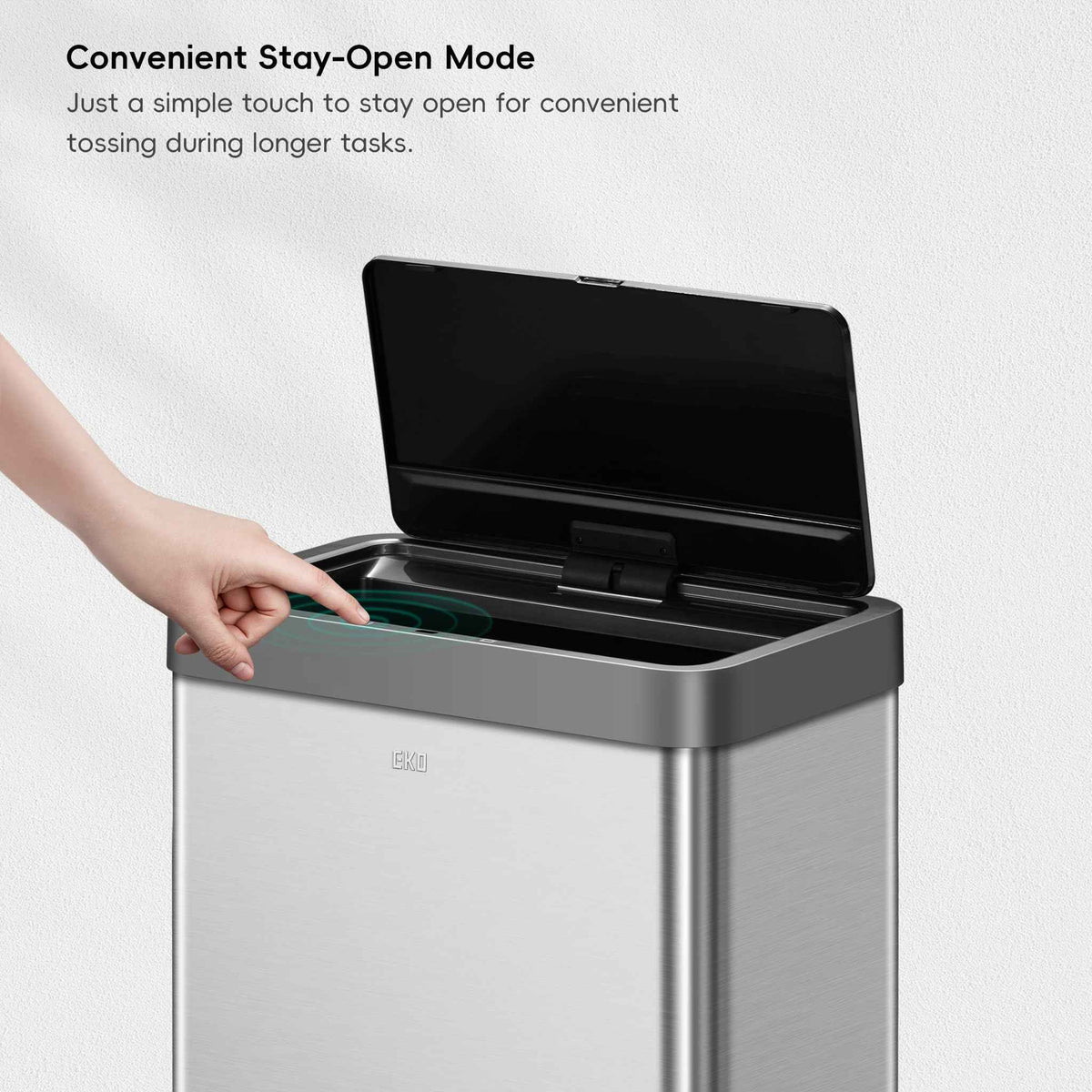 EKO Mirage X 80 Liter / 21.1 Gallons Motion Sensor Trash Can, Automatic Large Kitchen Trash Can Touchless, Stainless Steel 🍁 All In One Marketplace Canada