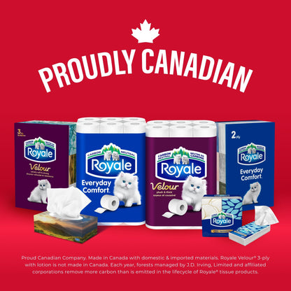 Royale Velour Toilet Paper, 48 Equal 96 Rolls, 142 Bathroom Tissues per roll 🍁 All In One Marketplace Canada