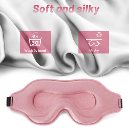 Sleep Eye Mask for Men Women, Lash Extensions 3D Sleeping Mask, Travel Blackout Night Blindfold Eye Shade Cover with Adjustable Strap (Pink-3D) 🍁 All In One Marketplace Canada