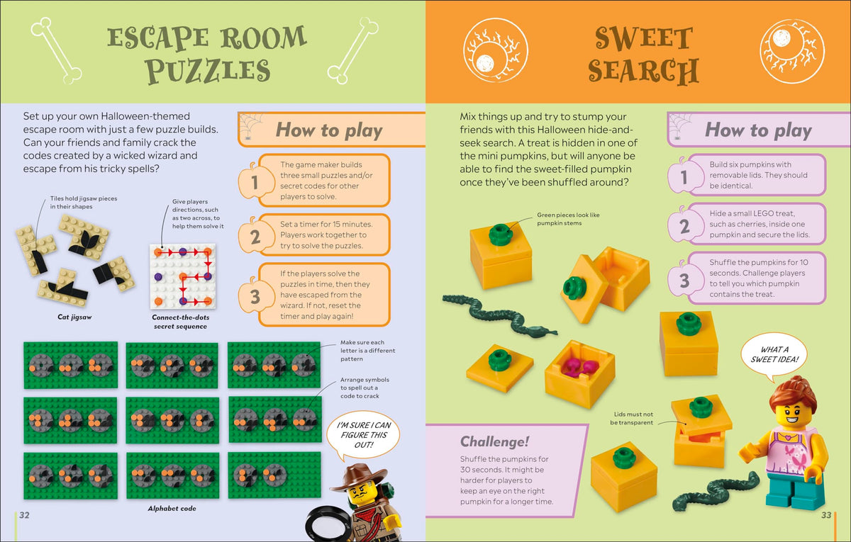 The LEGO Halloween Games Book: Ideas for 50 Games, Challenges, Puzzles, and Activities