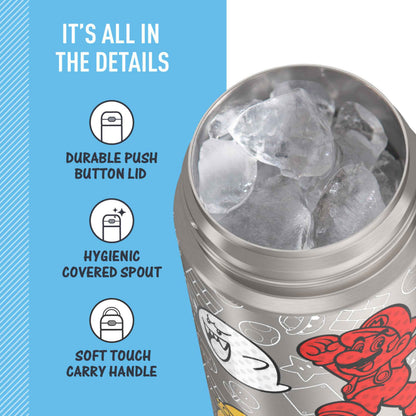THERMOS FUNTAINER Water Bottle with Spout, 16oz, Mario 🍁 All In One Marketplace Canada
