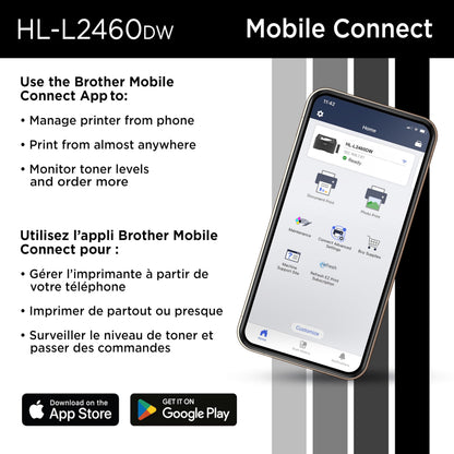 Brother HL-L2460DW Wireless Monochrome Laser Printer for Home Office –Duplex on Ink & Toner with a Refresh Subscription 🍁 All In One Marketplace Canada