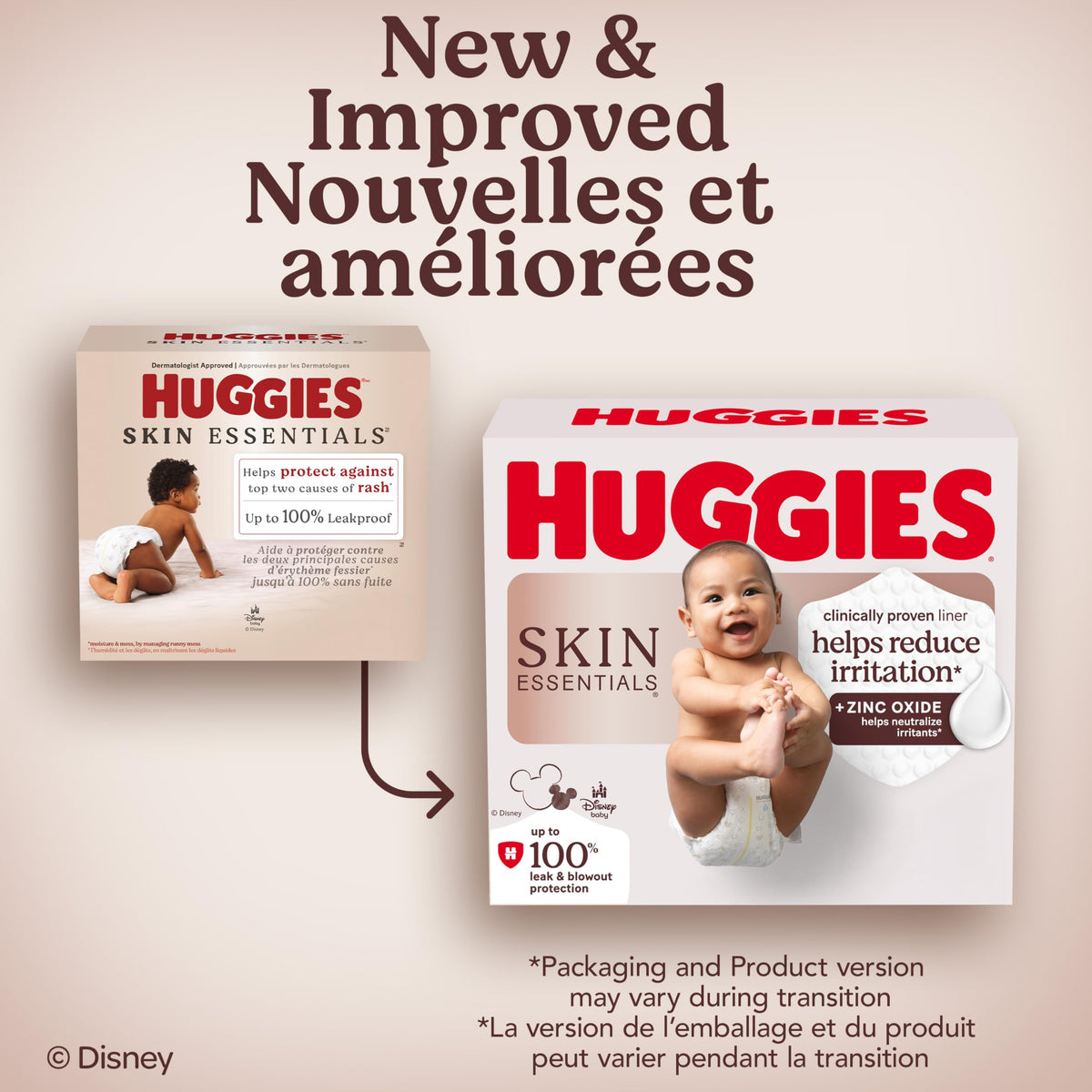 Huggies Size 3 Diapers, Skin Essentials Baby Diapers, Size 3 (16-28 lbs), 168 Count (3 Packs of 56), Packaging May Vary 🍁 All In One Marketplace Canada