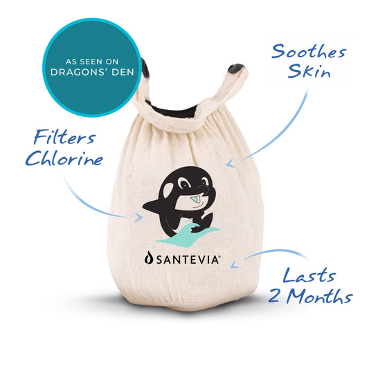 Organic Cotton Bath Faucet Filter by Santevia – Sensitive Skin Bathtub Water Purifier with Nourishing Minerals for Hair & Skin – Chlorine Filter | Made in Canada 🍁 All In One Marketplace Canada