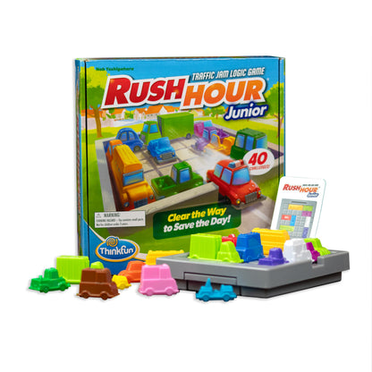 ThinkFun Rush Hour Junior - Classic Traffic Jam Logic Game | New Look for 2024 | STEM Toy for Kids | Engaging Puzzles for Ages 5 and Up | Junior Edition of the International 🍁 All In One Marketplace Canada