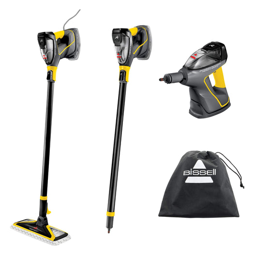 BISSELL Power Steamer Heavy Duty 3-in-1 Steam Mop, Handheld Steam Cleaner for Indoor and Outdoor Use, Garage Workshop Auto RV Deck Patio, 25 Accessories, Variable Steam, Wall Mount, 2685B 🍁 All In One Marketplace Canada