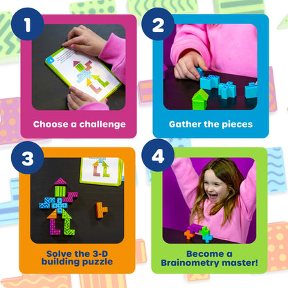 Learning Resources STEM Explorers Brainometry - 3D Puzzle, Brain Games, Brainteaser, Building Logic Toys, Gifts for Boys and Girls, Fine Motor Skills, Pattern Blocks, Math Manipulatives 🍁 All In One Marketplace Canada