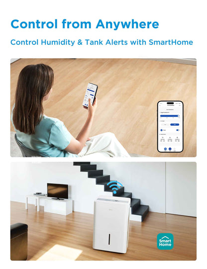 Midea Energy Star Certified Dehumidifier for Basement, WiFi, 50 Pint DOE 🍁 All In One Marketplace Canada